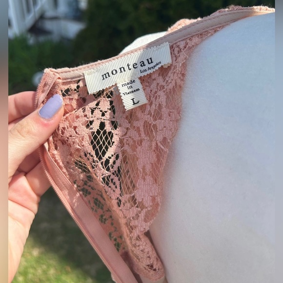 Blush Pink Lace Dress - Picture 6 of 6